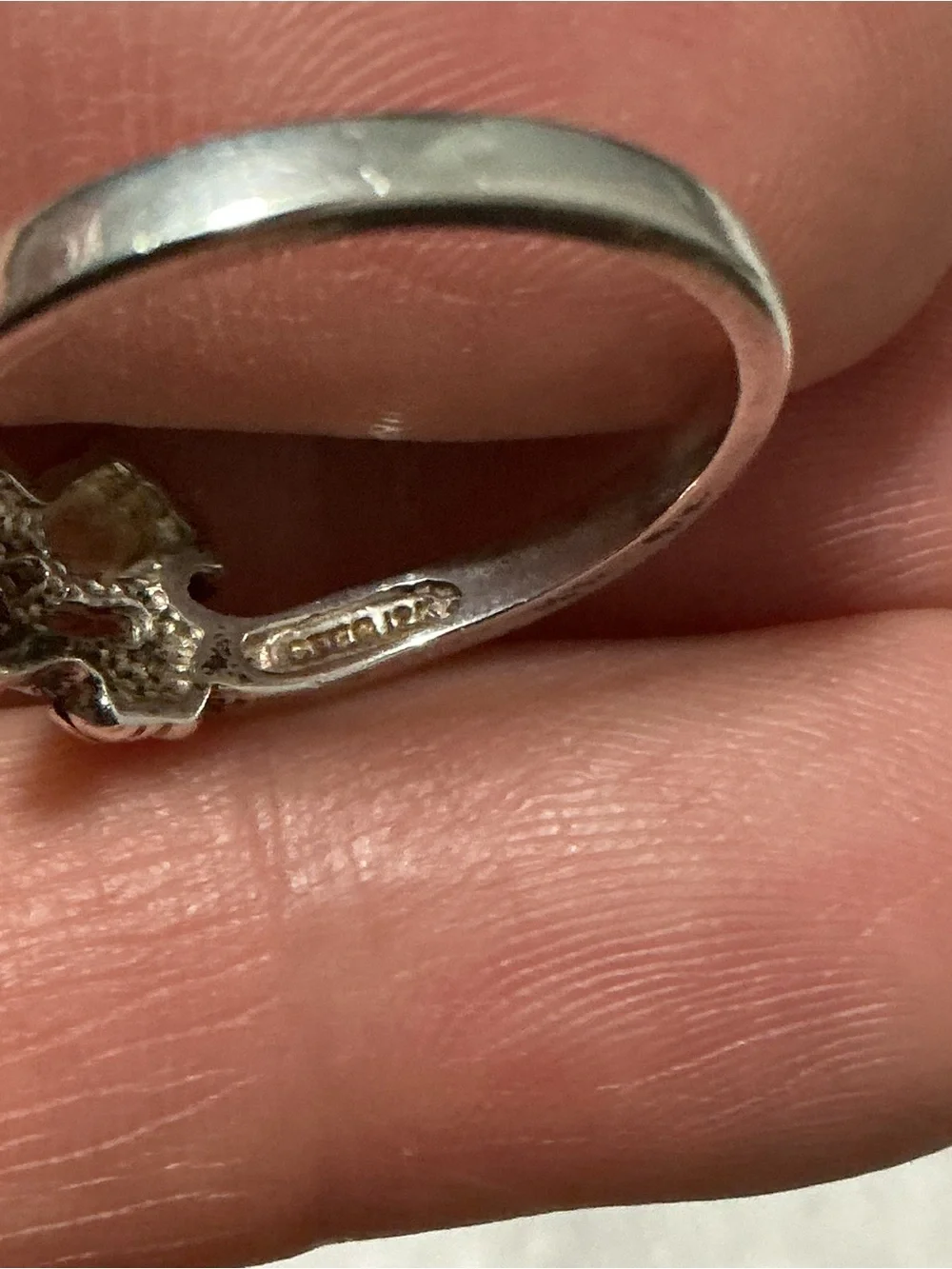 BLACK HILLS GOLD Sterling 12K Rose Ring 8.5